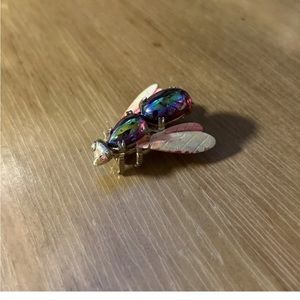 Vintage Joseph Warner Signed Bee Pin, Honeybee Brooch Fly